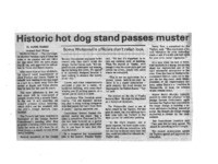 Historic hot dog stand passes muster