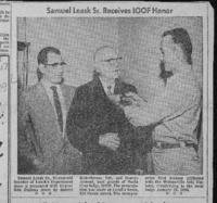 Samuel Leask Sr. receives IOOF honor