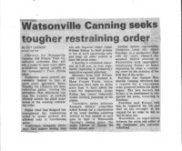 Watsonville Canning seeks tougher restraining order