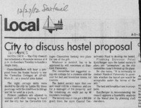 City to discuss hostel proposal