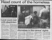 Head count of the homeless: local count met with skepticism