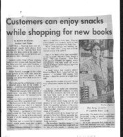 Customers can enjoy snacks while shopping for new books