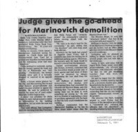 Judge gives the go-ahead for Marinovich demolition