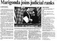 Marigonda joins judicial ranks