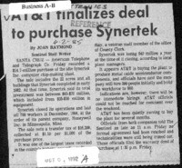 AT&T finalizes deal to purchase Synertek