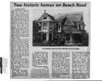 Tow historic homes on Beach Road