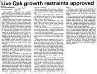 Live Oak growth restraints approved