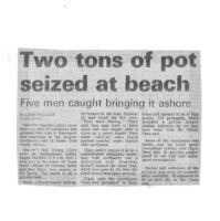 Two tons of pot seized at beach