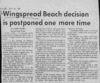 Wingspread Beach decision is postponed one more time