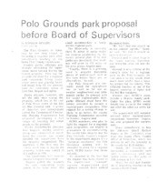 Polo Grounds park proposal before Board of Supervisors