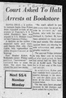 Court asked to halt arrests at bookstore