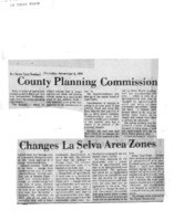 County Planning Commission Changes La Selva Area Zones