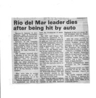 Rio del Mar leader dies after being hit by auto