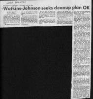 Watkins-Johnson seeks cleanup plan OK