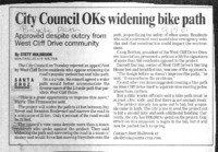 City Council OKs widening bike path