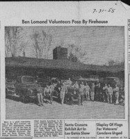 Ben Lomond volunteers pose by firehouse