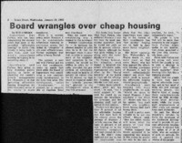 Board wrangles over cheap housing