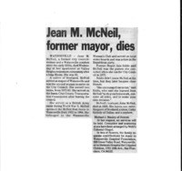 Jean M. McNeil, former mayor, dies