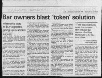 Bar Owners Blast "Token" Solution