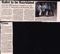 Ballot to be fluoridated