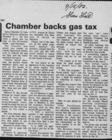 Chamber backs gas tax