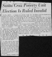 Santa Cruz poverty unit election is ruled invalid