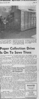 Paper collection drive is on to save trees