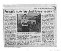 Felton's new fire chief loves his job