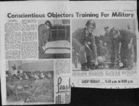 Conscientious Objectors Training for Military