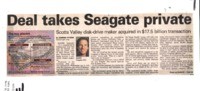 Deal takes Seagate private