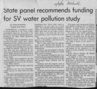 State panel recommends funding for SV water pollution study