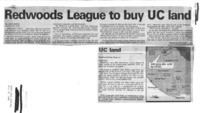 Redwoods League to buy UC land