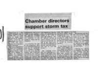 Chamber directors support storm tax