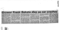 Grower Frank Sakata dies as car crashes