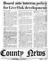 Board sets interim policy for Live Oak development