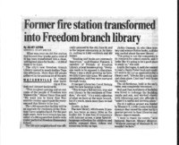 Former fire station transformed into Freedom branch library