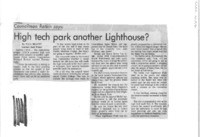 Councilman Rotkin says: High tech park another Lighthouse?