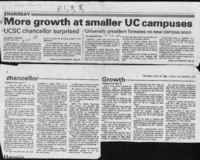 More growth at smaller UC campuses