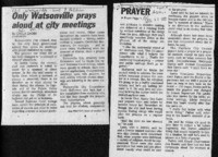 Only Watsonville prays aloud at city meetings