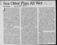 Sea otter plan all wet