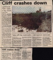 Cliff crashes down
