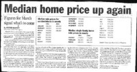 Median home price up again