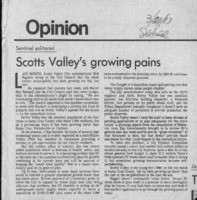 Scotts Valley's growing pains