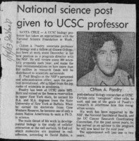 National science post given to UCSC professor