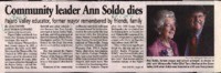 Community leader Ann Soldo dies