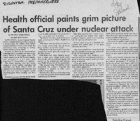 Health official paints grim picture of Santa Cruz under nuclear attack