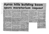 Aptos hills building boom spurs moratorium request