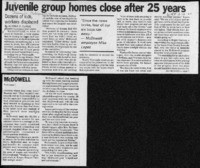 Juvenile group homes close after 25 years