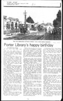 Porter Library's happy birthday