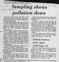 Sampling shows pollution down